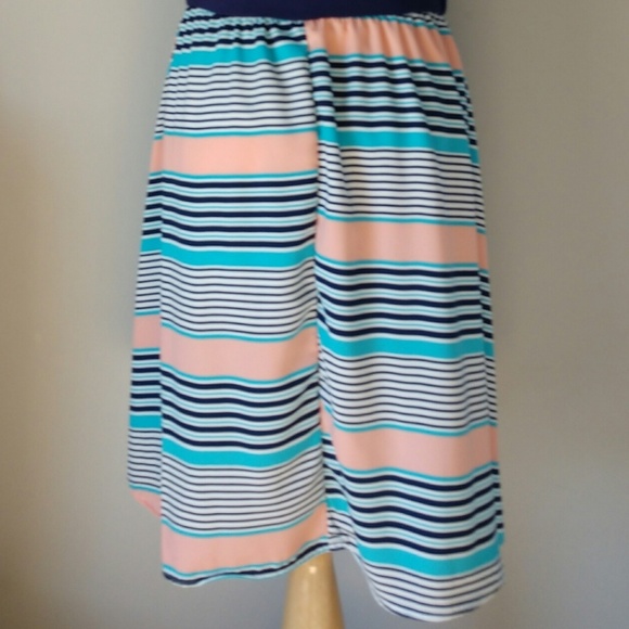Navy & Striped Dress - Picture 7 of 8